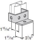 Double-column post base (2T3)