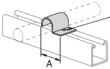 One-hole clamp for OD tubing