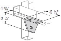 Three-hole corner joint connector