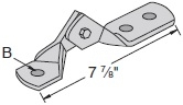 Three-hole hinge connector